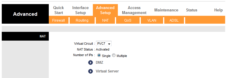 Virtual Server (Вирутальные сервера)