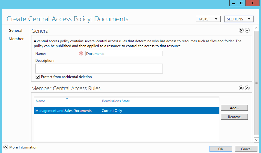 Central Access Policies